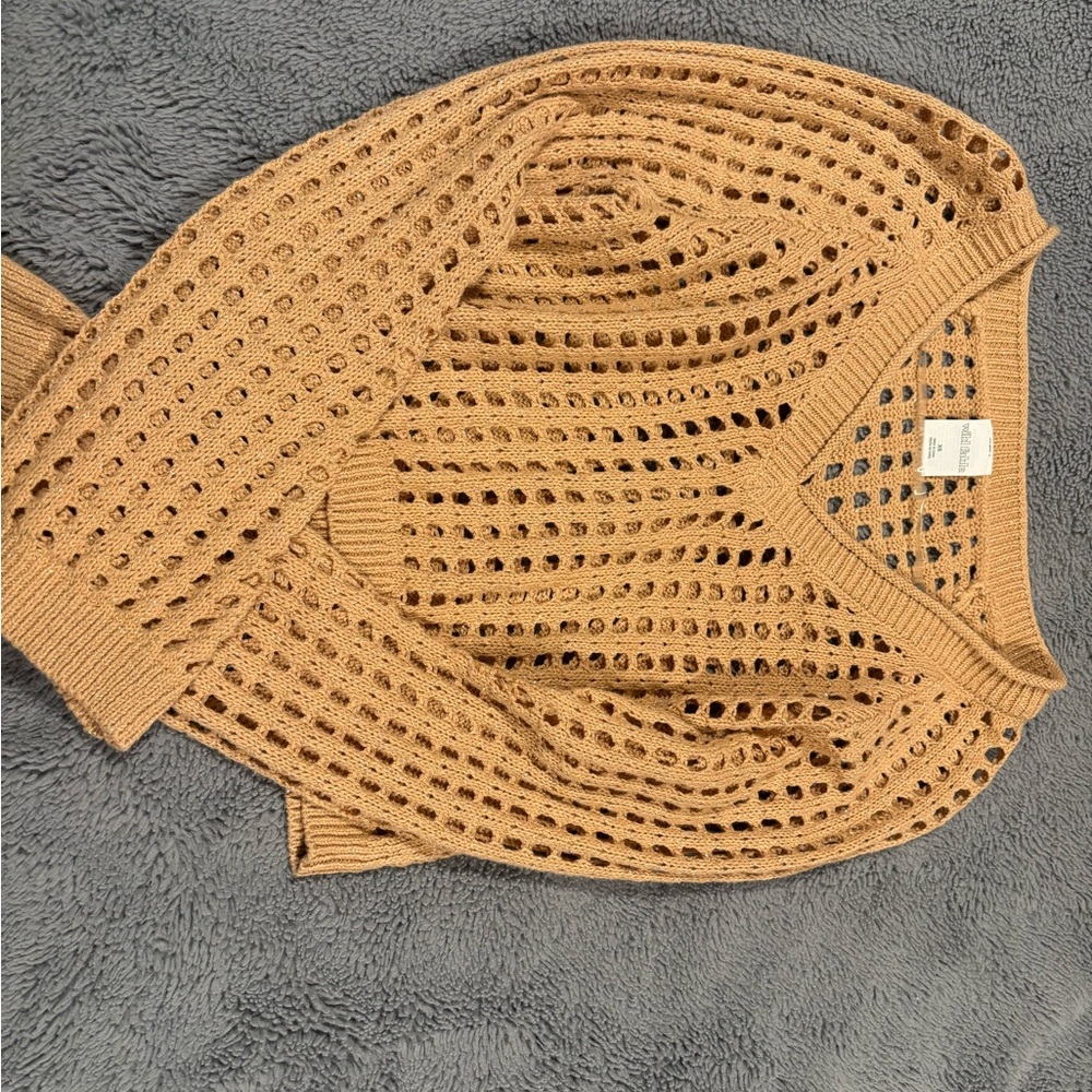 Wild Fable Tan Knit Swim Coverup